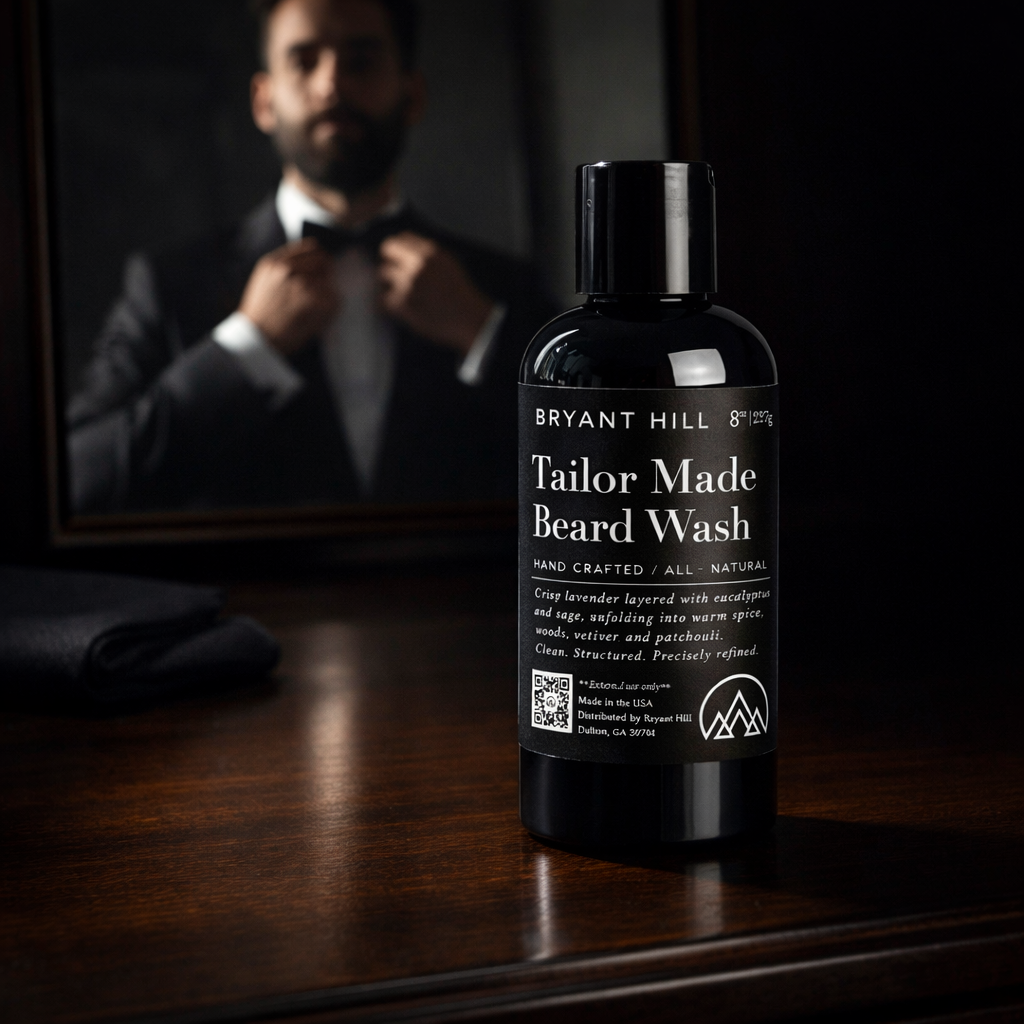 Tailor Made Wash All Natural Beard Wash Gentle, Non Stripping and Effective Beard Cleanser