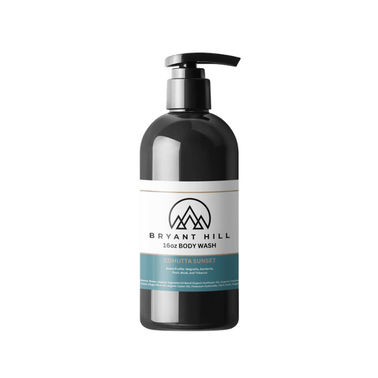 Bryant Hill All-Natural Body Wash in Cohutta Sunset made with vegan ingredients paraben free and a clean scent for sensitive skin