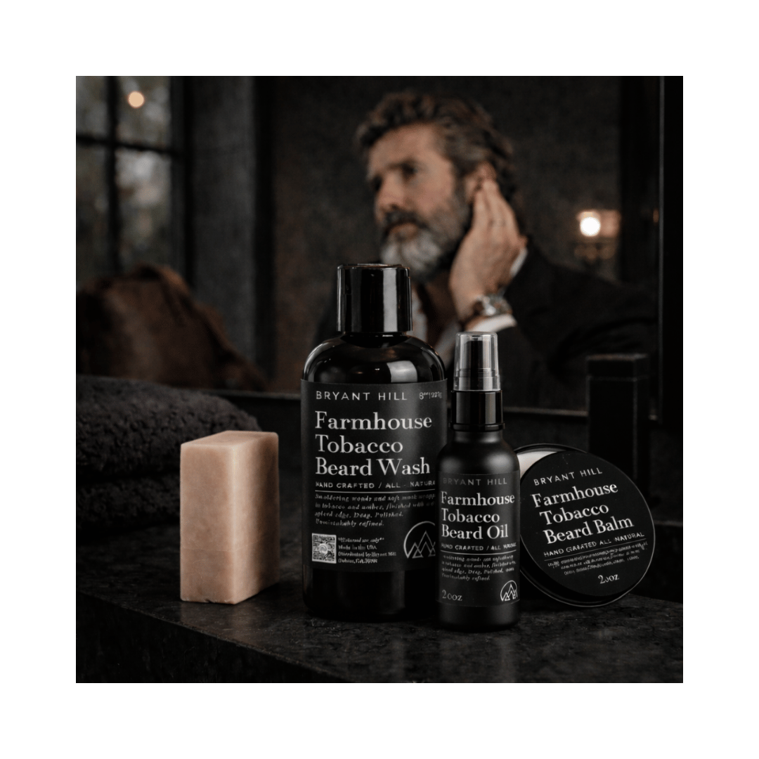 Farmhouse Tobacco Complete All Natural Beard Grooming Kit