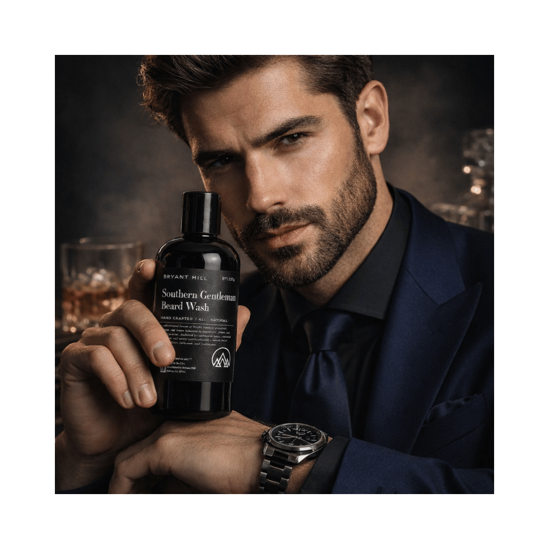 Southern Gentleman Beard Wash All Natural Beard Wash Gentle, Non Stripping and Effective Beard Cleanser