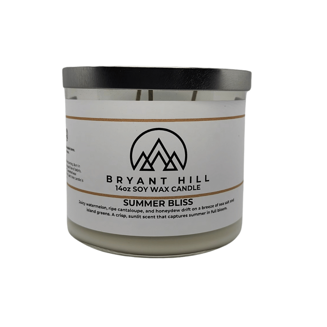 BRYANT HILL 3 WICK SOY WAX CANDLE LONG BURN TIME