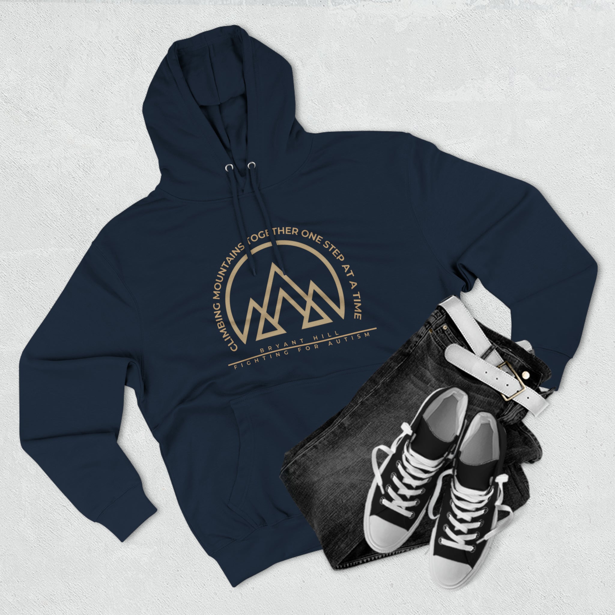 Climbing Mountains Together One Step at a Time Hoodie
