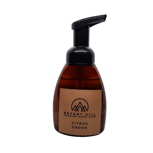 Bryant Hill All-Natural Hand Soap in Citrus Grove made with vegan ingredients and a clean citrus scent for sensitive skin