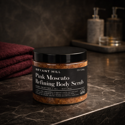 Pink Moscato Sugar Scrub All Natural Exfoliating And Hydrating Scrub