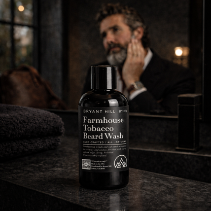 Farmhouse Tobacco Beard Wash All Natural Beard Wash Gentle, Non Stripping and Effective Beard Cleanser
