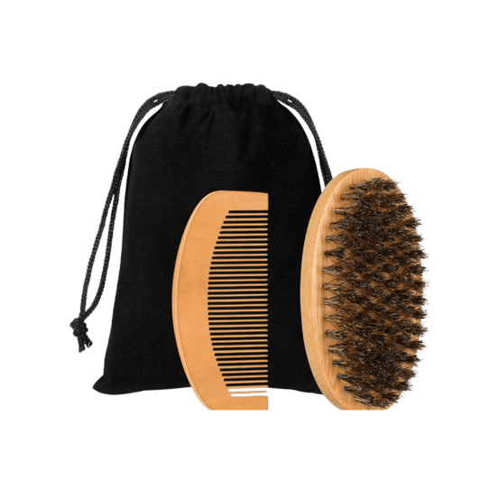 Peach Wood Comb and Brush