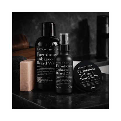 Farmhouse Tobacco Complete All Natural Beard Grooming Kit