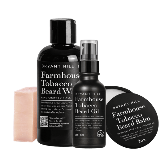 Farmhouse Tobacco Complete All Natural Beard Grooming Kit