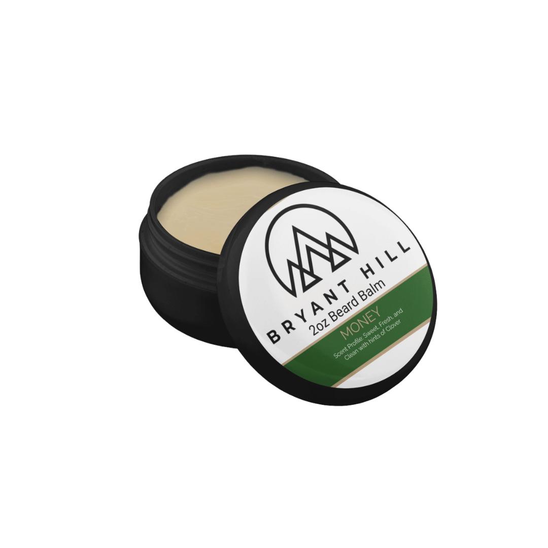 Bryant Hill Beard Balm in Money made with vegan ingredients and a clean scent for sensitive skin