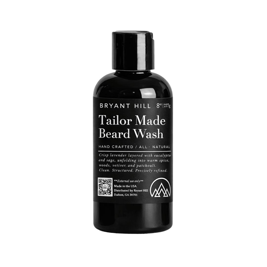 Tailor Made Wash All Natural Beard Wash Gentle, Non Stripping and Effective Beard Cleanser