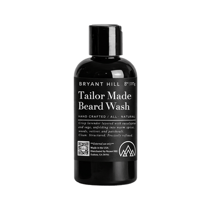 Tailor Made Wash All Natural Beard Wash Gentle, Non Stripping and Effective Beard Cleanser